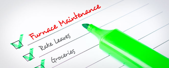fall checklist, furnace maintenance